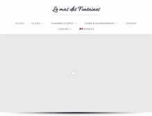 Tablet Screenshot of lemasdesfontaines.com